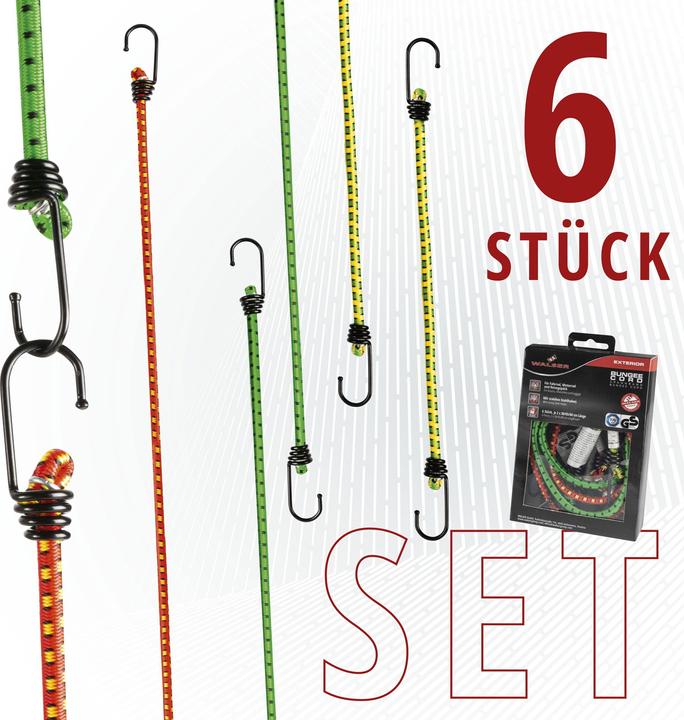 Produktbild Walser Gepäckspanner 6 Stück Set bunt