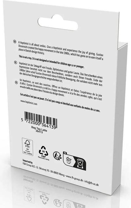 Produktbild Hoptimist Kofferlabel Beige/Schwarz (Schlösser & Anhänger)