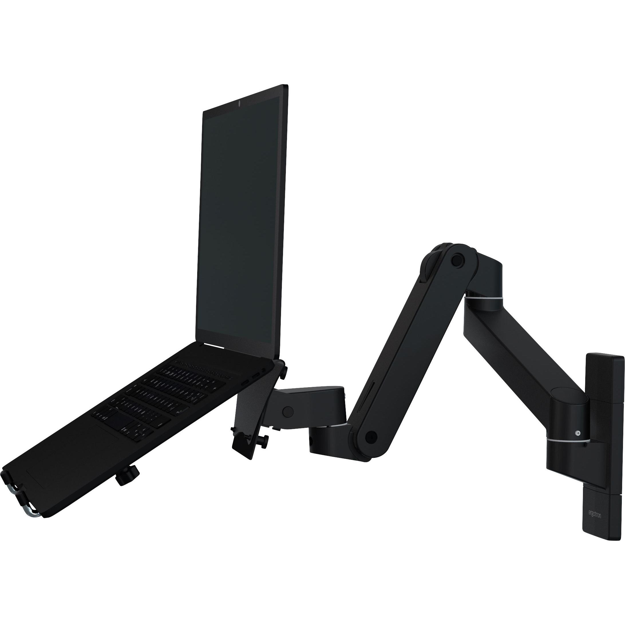 Ergotron Lx Pro Arm Single Display Wall Mount black (Muro, 34", 10 kg), Supporto per monitor, Nero