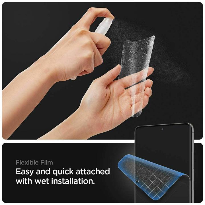 Actual product image Spigen Hydraulic Film Neo Flex Galaxy S21 Ultra (2 Piece, Samsung Galaxy S21 Ultra)