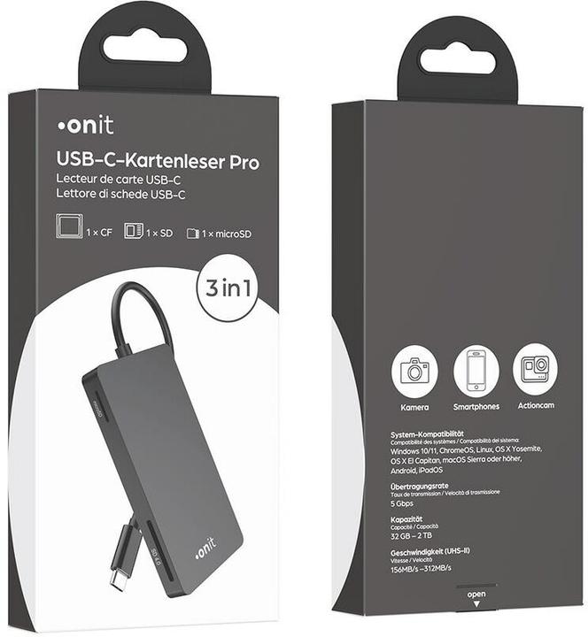 Actual product image Onit External Pro USB-C 3-in1 (USB 3.0)