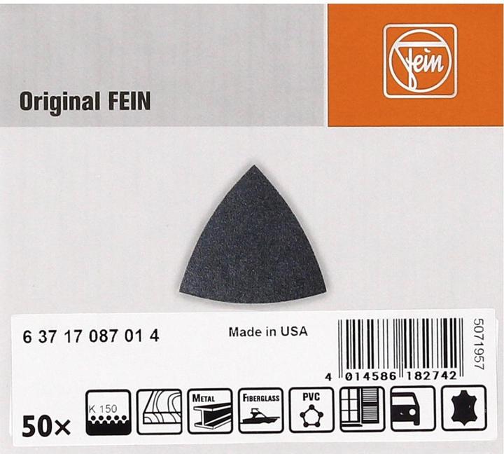 Produktbild Fein Deltaschleifpapier mit Klett (150)