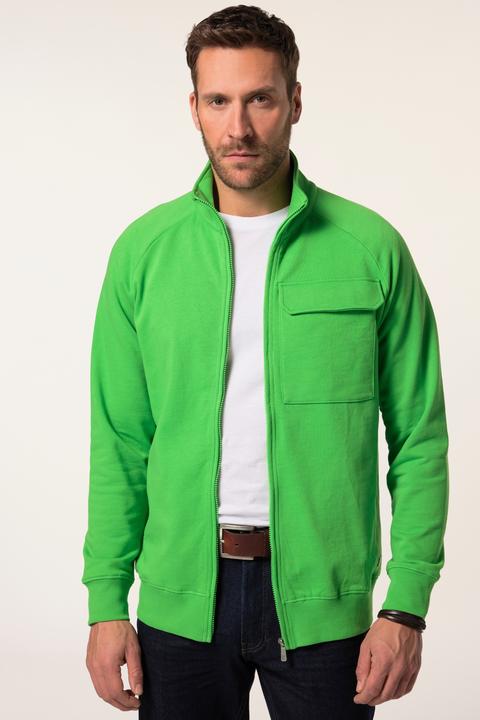 Produktbild JP1880 JP 1880 Sweatjacke, Waffelstruktur, Stehkragen (4XL)