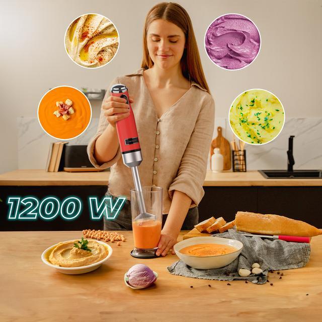 Immagine prodotto Cecotec Blender Blender ręczny Power RetroRed 1200MAX