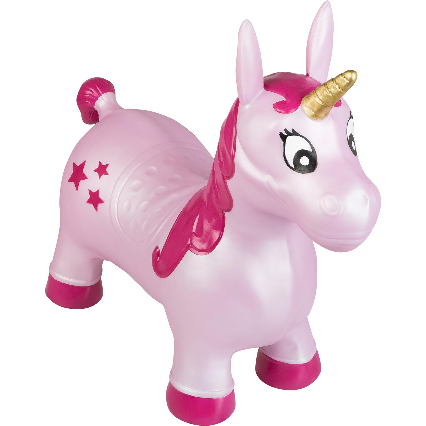 Thumbnail - Idena Hüpfpferd Einhorn pink mit Sternen