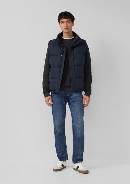 Produktbild s.Oliver Strickpullover Strickpullover aus Flammgarn mit Crew Neck (S)