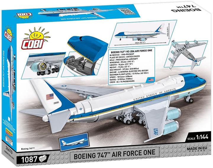 Actual product image Cobi Boeing 747 Air Force One