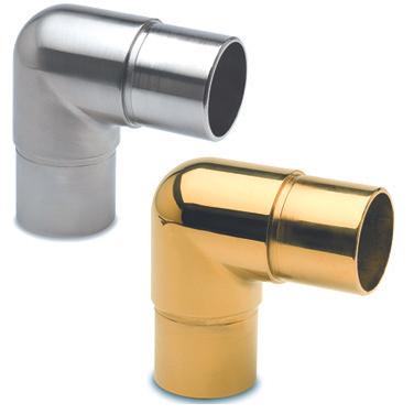 G-Fittings, Ringhiera delle scale + corrimano, Connettore a tubo 90° per ringhiera a barre (Zinco pressofuso)