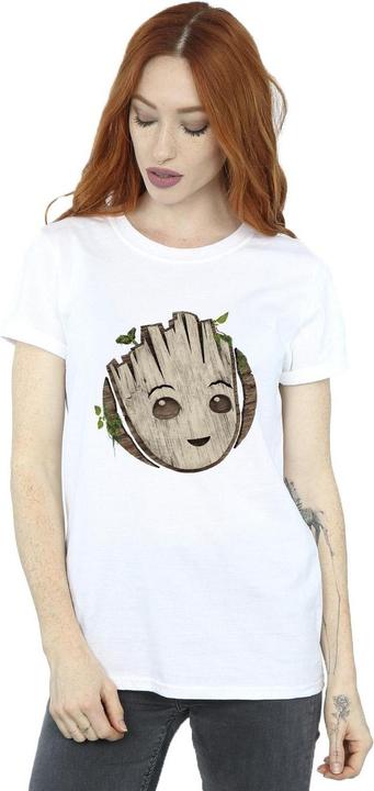 Image du produit - T-shirt AM GROOT WOODEN HEAD - Femme (L)