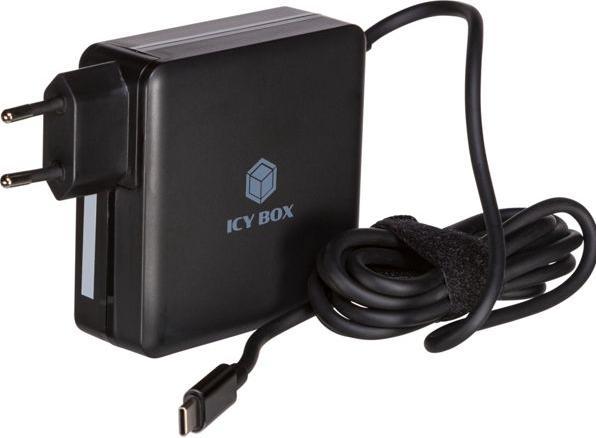 Produktbild Icy Box IB-PS101-PD Universal Notebook Netzteil USB-C 90W 1,8m Kabel (90 W)
