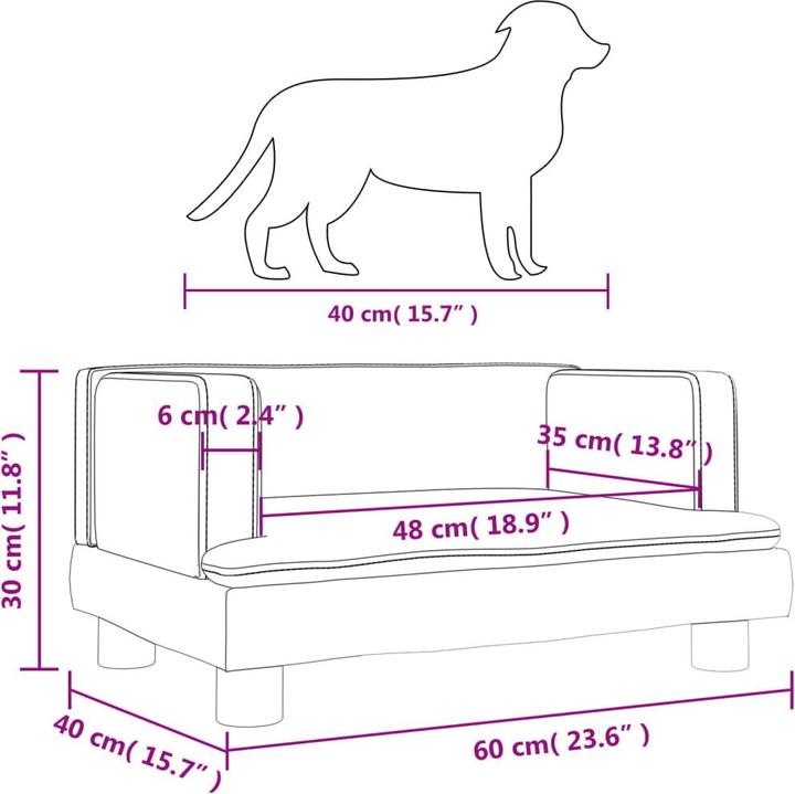 Image du produit vidaXL Hundebett (Chien)
