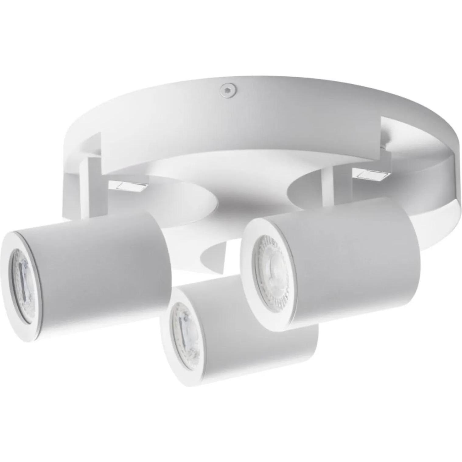 Kanlux, Wandleuchte + Deckenleuchte, LAURIN 29126 Wand-Deckenleuchte 3x max. 35W GU10 weiss (GU10)