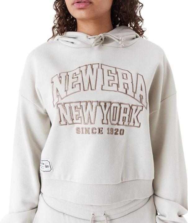Immagine prodotto New Era Felpa con cappuccio in pile da donna beige pietra (XL)