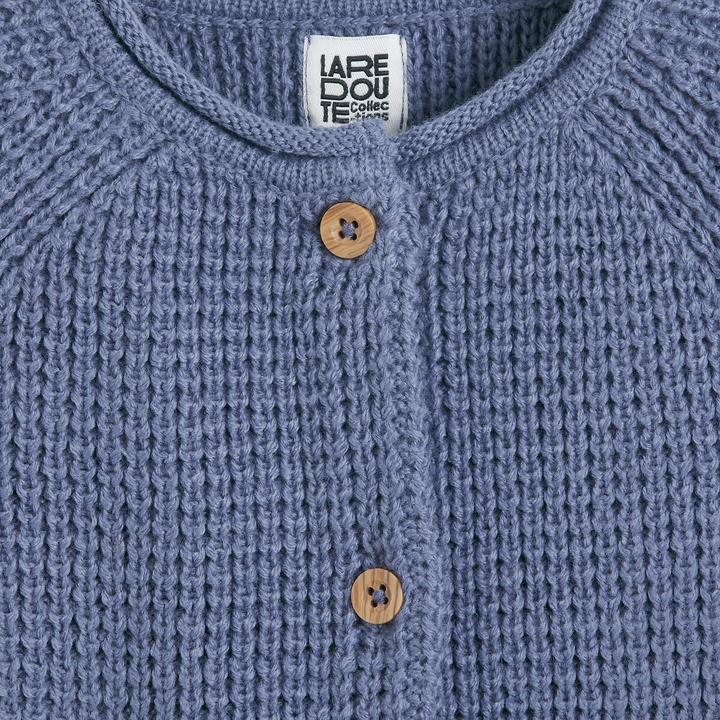 Actual product image La Redoute Collections Baby Grobstrick-Cardigan mit rundem Ausschnitt (56)