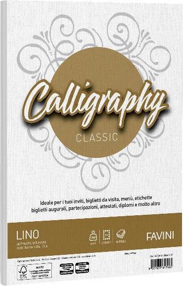 Actual product image Favini Cartotecnica A690614 Pack 50 Sheets Linen (50 pcs.)