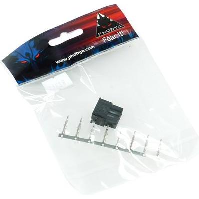 Thumbnail - Phobya ATX Power Connector 8Pin Stecker, Elektronikkabel + Stecker, Schwarz