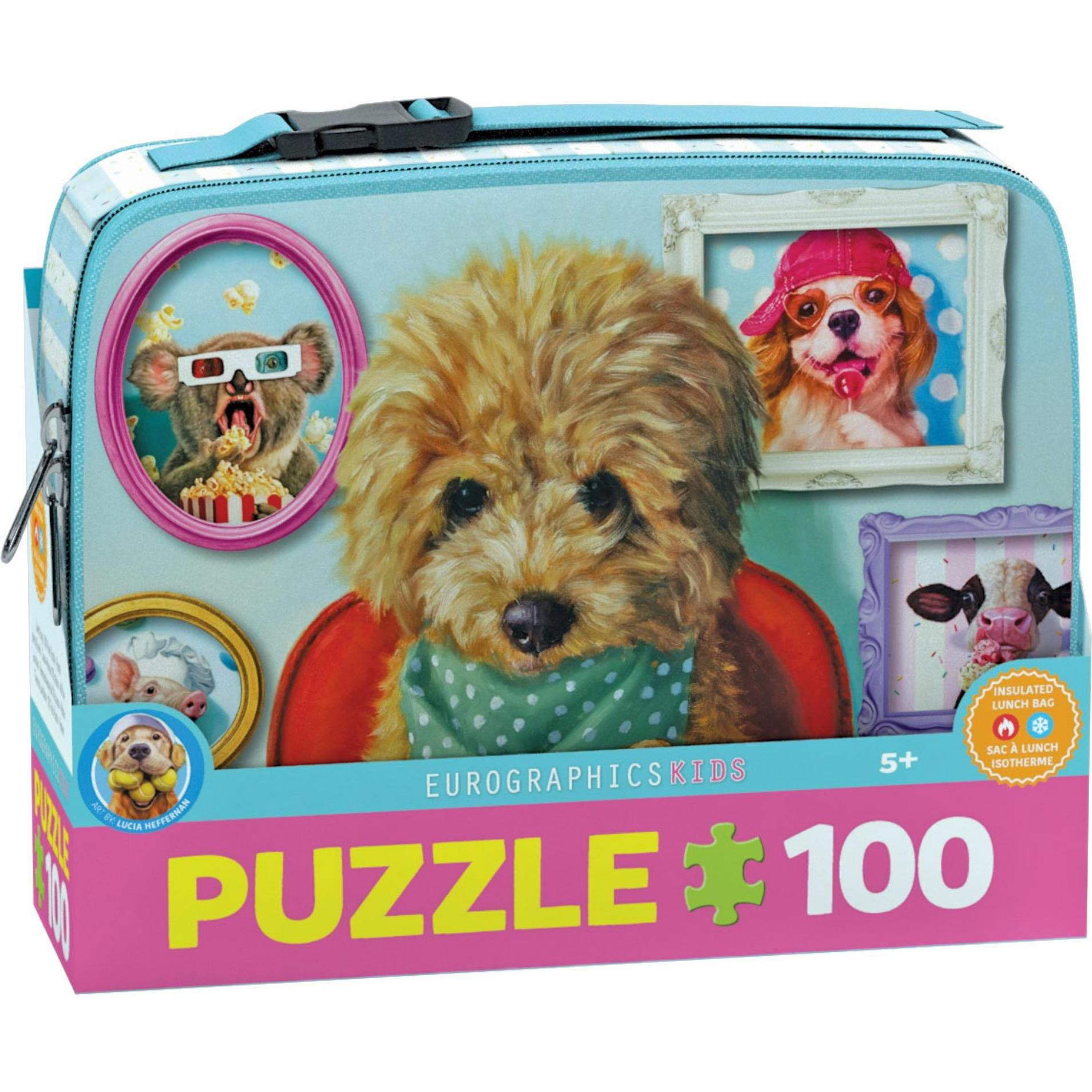 Eurographics Dinner Time by Heffernan Puzzle in einem Lunch Beutel (100 Teile)