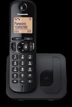Actual product image Panasonic KX-TGC210FXB Cordless phone, Black