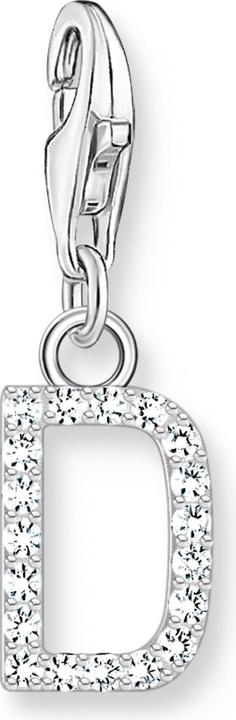 Image du produit Thomas Sabo Charm pendentif lettre D avec pierres blanches argent (Argent 925)