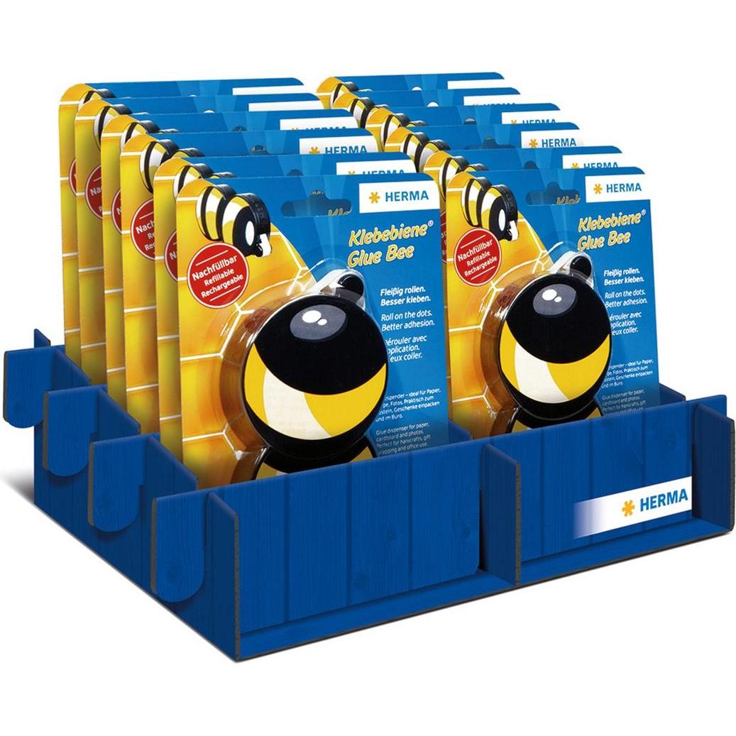 HERMA 1x12 Klebebiene Klebespender 15m Kleberolle (9 mm) (1120)