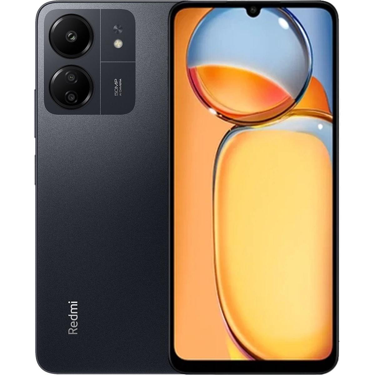 Xiaomi Redmi 13C (256 GB, Midnight Black, 6.74", Dual SIM, 4G), Smartphone, Schwarz