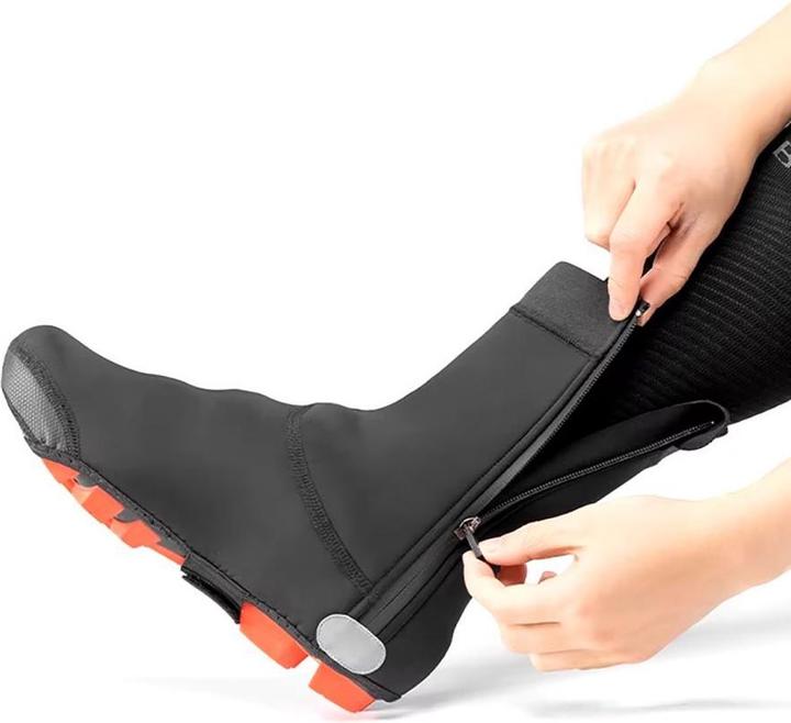 Actual product image Rockbros LF1104-XL Cycling Shoe Covers Size XL - Black (XL)