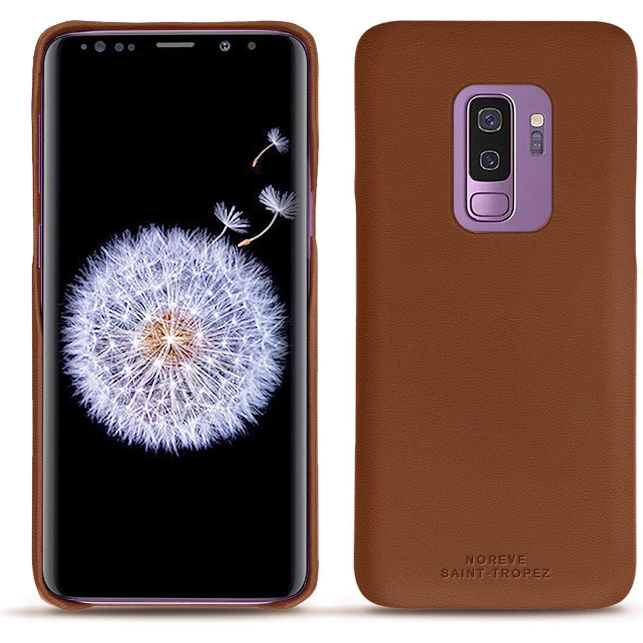 Noreve Lederschutzhülle (Samsung Galaxy S9+), Smartphone Hülle, Braun