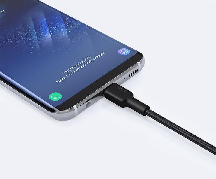 Produktbild Aukey Braided Nylone USB 2.0 to USB-C Cable 0.9m (0.90 m, USB 3.2 Gen 1)