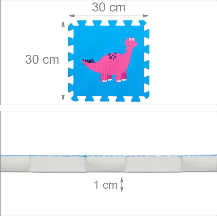 Actual product image Relaxdays 9-piece puzzle mat (30 x 30 x 1 cm)