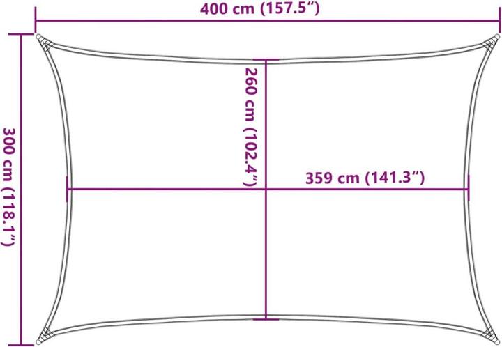 Actual product image vidaXL Awning (300 x 400 cm)