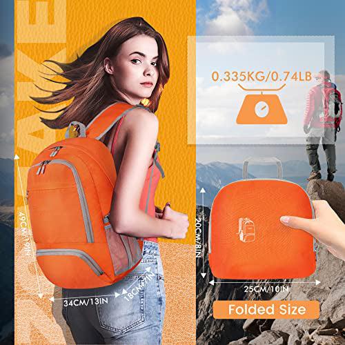 Produktbild Only-Bags.Store Leichter faltbarer Rucksack-Packbare Rucksäcke, kleine faltbare Rucksäcke Wanderrucksack (30 l)
