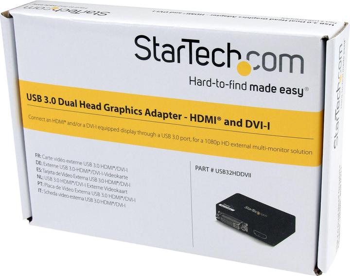 Immagine prodotto StarTech Adattatore Video USB 3 Hdmi/Dvi (USB, DVI, 7.30 cm)