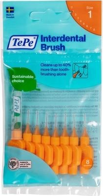 TePe Original Interdental Brushes 0.45Mm Orange 8Pcs (8 x, 0.45 mm)
