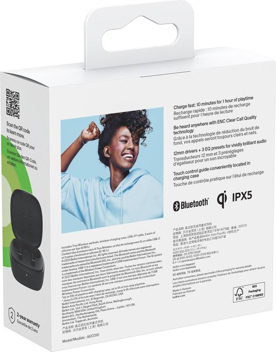 Produktbild Belkin SoundForm Motion (Aktive Geräuschunterdrückung, 9 h, Kabellos)