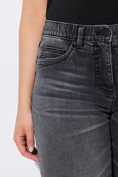 Produktbild Ulla Popken Jeans Sarah, Fransensaum, schmales Bein, Komfortbund (46)