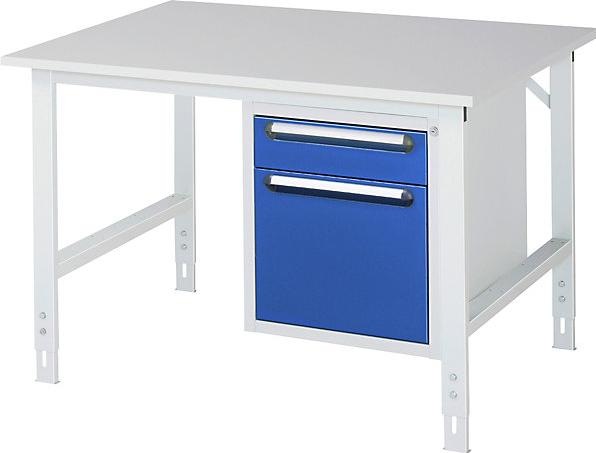 Produktbild RAU Werkbänke Arbeitstisch Tom K Modell 05 1250 mm breit Melaminplatte (125 cm, 100 cm)