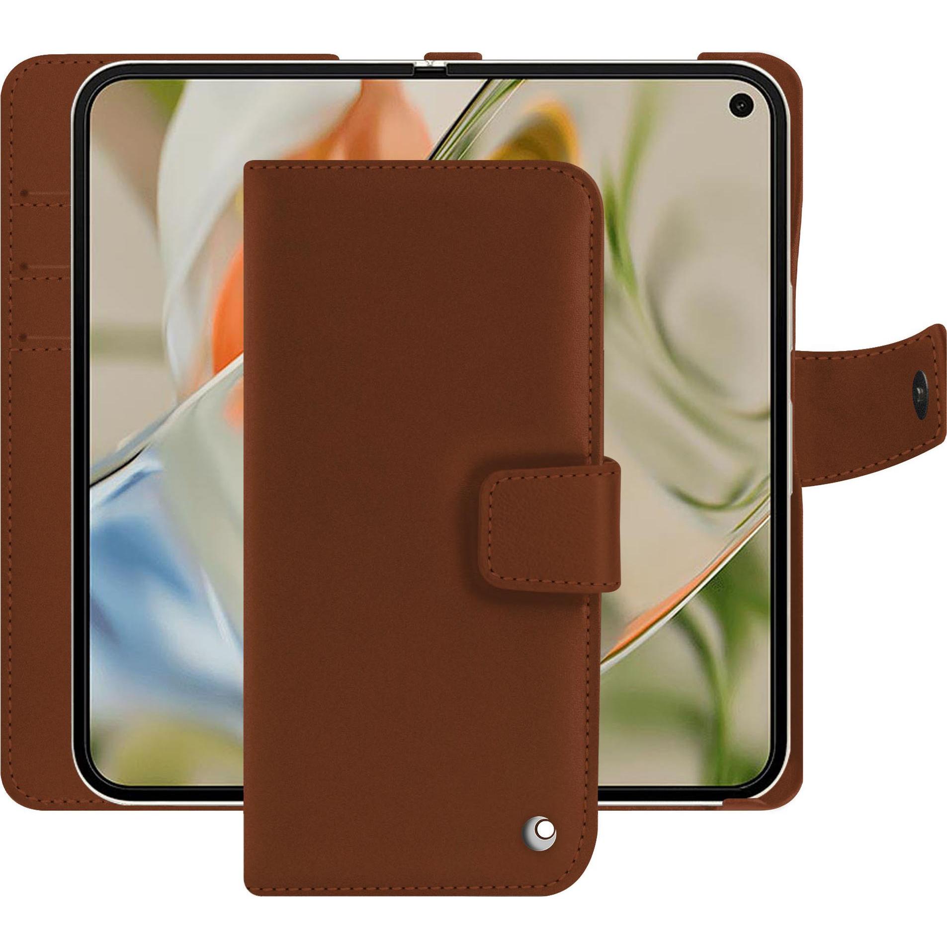 Noreve Lederschutzhülle Google Pixel 9 Pro Fold (Google Pixel 9 Pro Fold), Smartphone Hülle, Braun