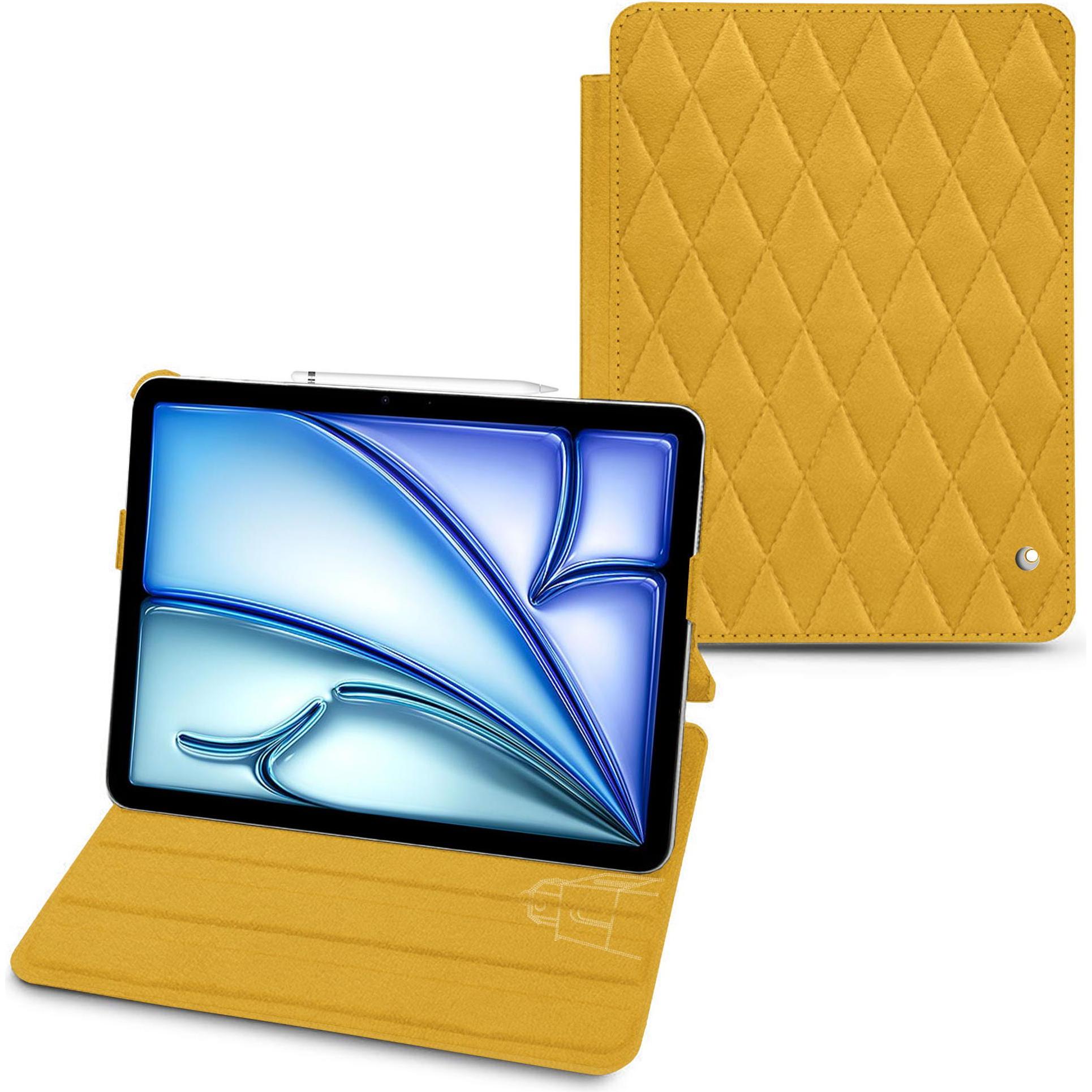 Thumbnail - Noreve Lederschutzhülle horizontal (iPad Air 2020 (4. Gen), iPad Air 2022 (5. Gen)), Tablet Hülle, Orange