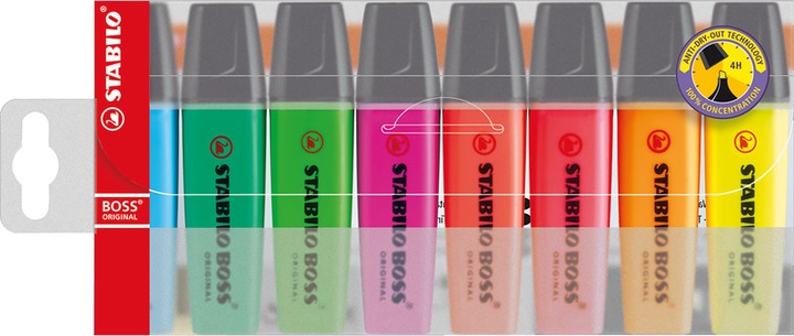 Produktbild STABILO Boss Original (Assortiert, 5 mm, 8 x)