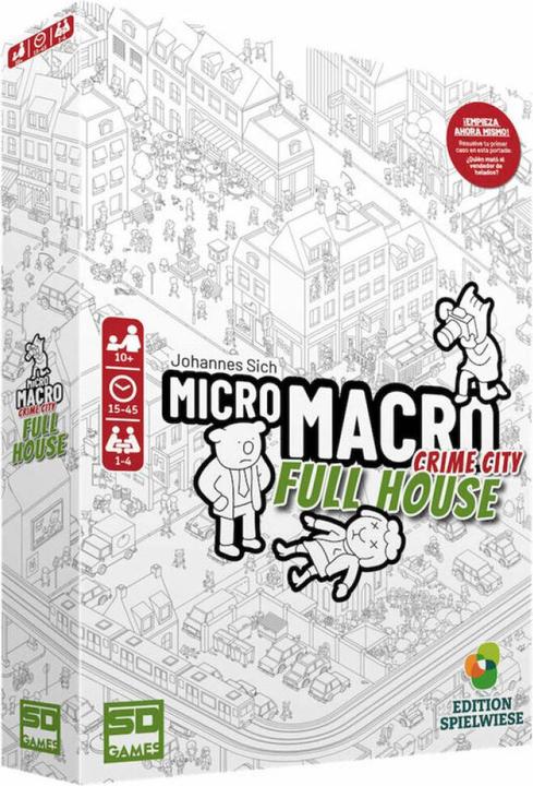 Actual product image Edition Spielwiese Micro Macro Full house board game spanish (Spanish, 1 - 4 Players)