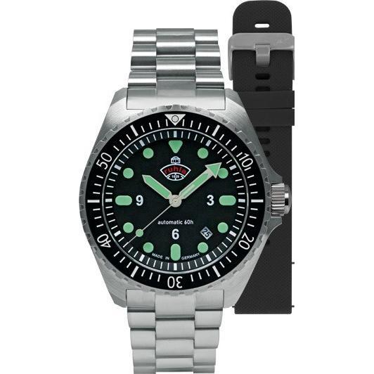 No Name, Armbanduhr, Ruhls 1929 NVA Kommando 4960M-5 SET Uhr