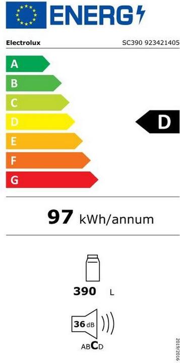 Etichetta energetica Electrolux SC390 (390 l)