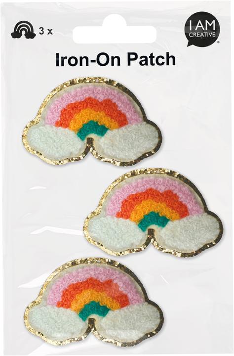 Produktbild I Am Creative Aufnäher Iron on patch Regenbogen (3 Stk., 6 x 3.50 cm)