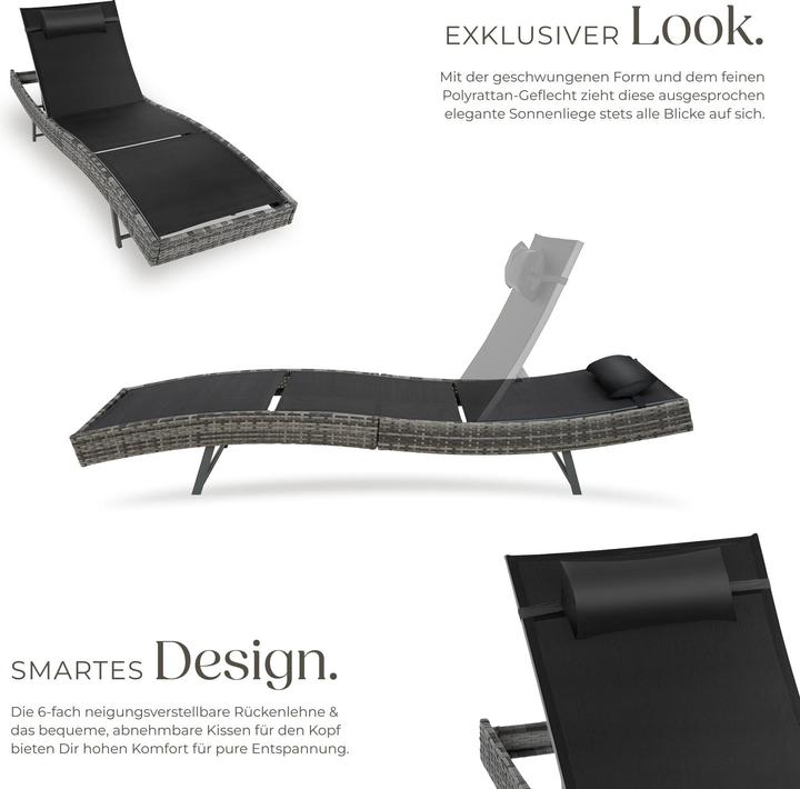 Immagine prodotto tectake Sdraio Moana (211 cm)