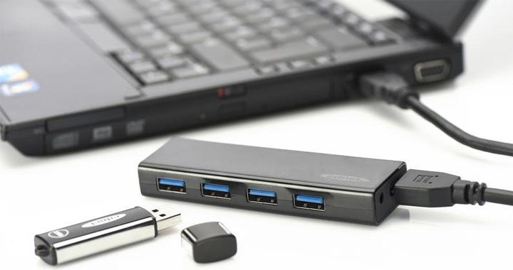 Produktbild ednet USB 3.0 Hub, 4-Port, inkl. Netzteil (USB-A, 4 Ports)