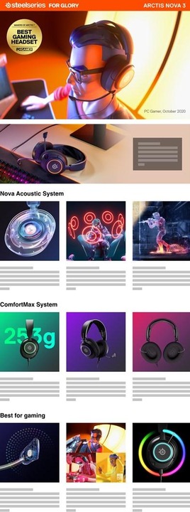 Produktbild SteelSeries Arctis Nova 3 (Kabelgebunden)