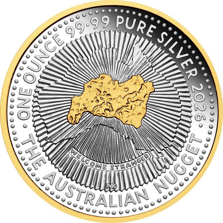 The Perth Mint Silber Australian Nugget 1 oz PP - 40th Anniversary - 2026 (1.00, 2026)
