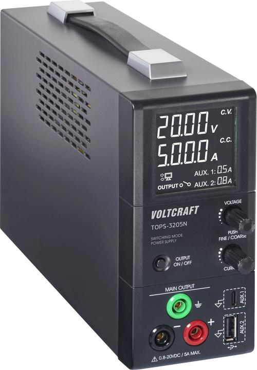 Voltcraft TOPS-3205N Labornetzgerät, einstellbar 0.8 - 20 V/DC 0.1 - 5 A 100 W