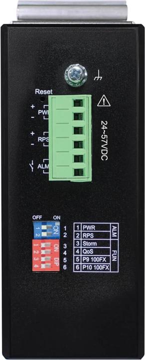 Productafbeelding Eaton 8-poorts Lite Managed Industrial Gigabit Ethernet Switch - 10/100/1000mbps -10 tot 60 C (8 ports)