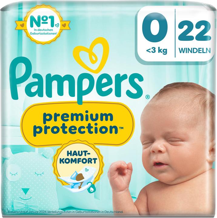 Actual product image Pampers Premium Protection (Size 0, Pack, 22 Piece)